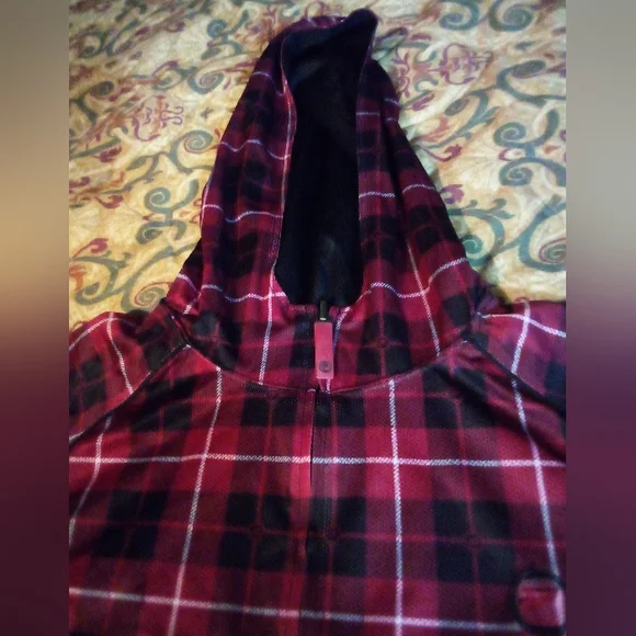 Protege Reversable Athletic Training Performance Hoodie Jacket Men's L Black/Red - Picture 7 of 14